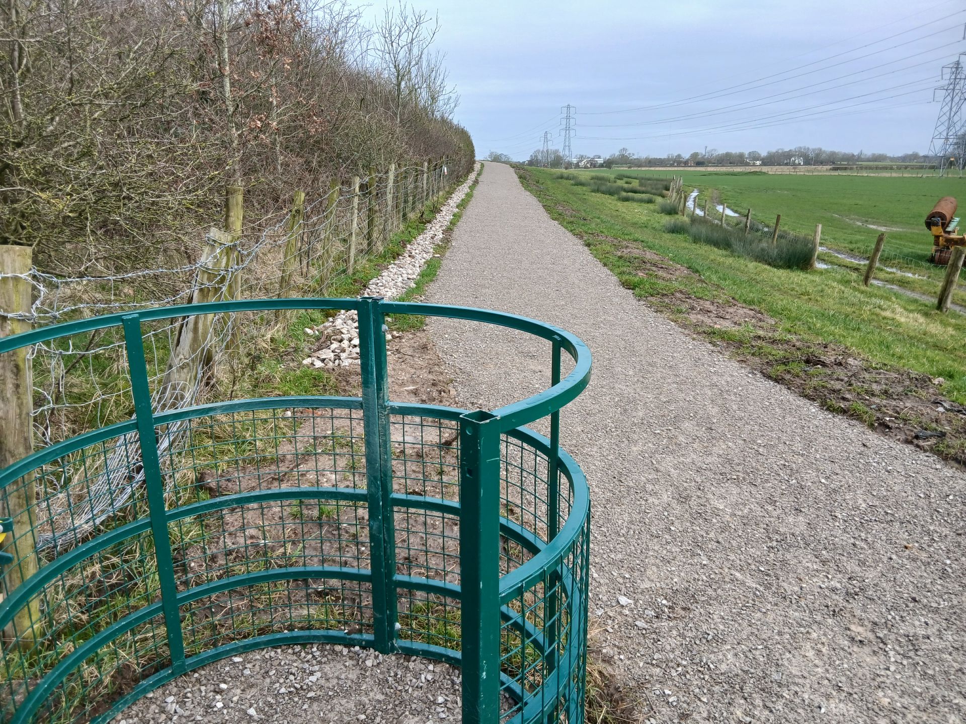 Gate and path on walk